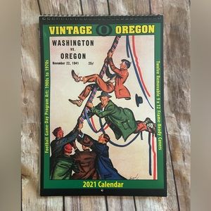 Oregon Ducks 2021 Calendar Vintage Frame-Ready Pictures